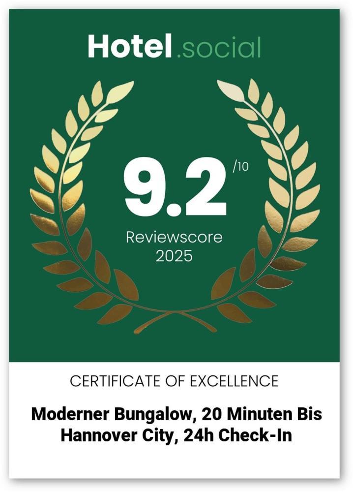 Moderner Bungalow, 20 Minuten Bis Hannover City, 24H Check-In Garbsen Exteriér fotografie